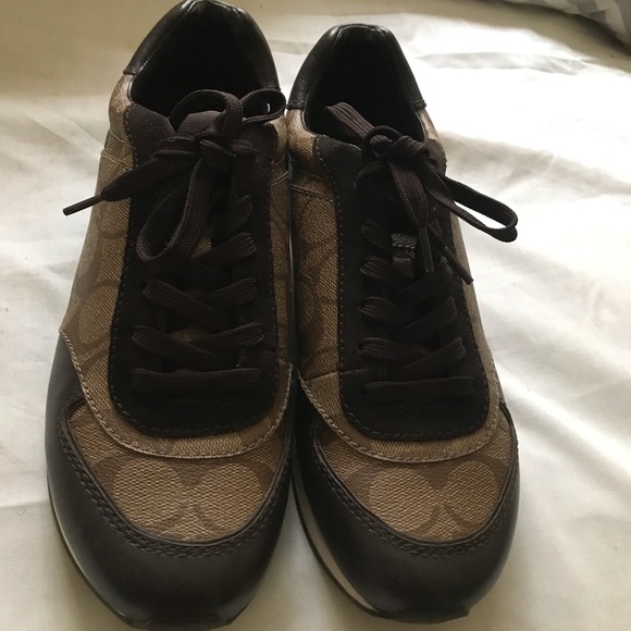 Authentic Brown Coach Shoes - Picture 1 of 6